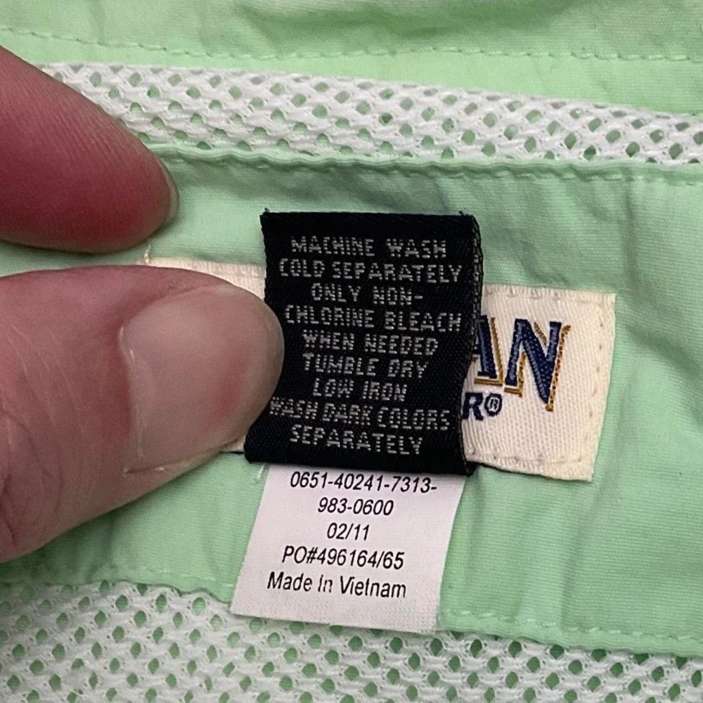 Magellan Sportswear‎ Men's Short Sleeve Button Up Shirt Light Green Size Large - Picture 8 of 12